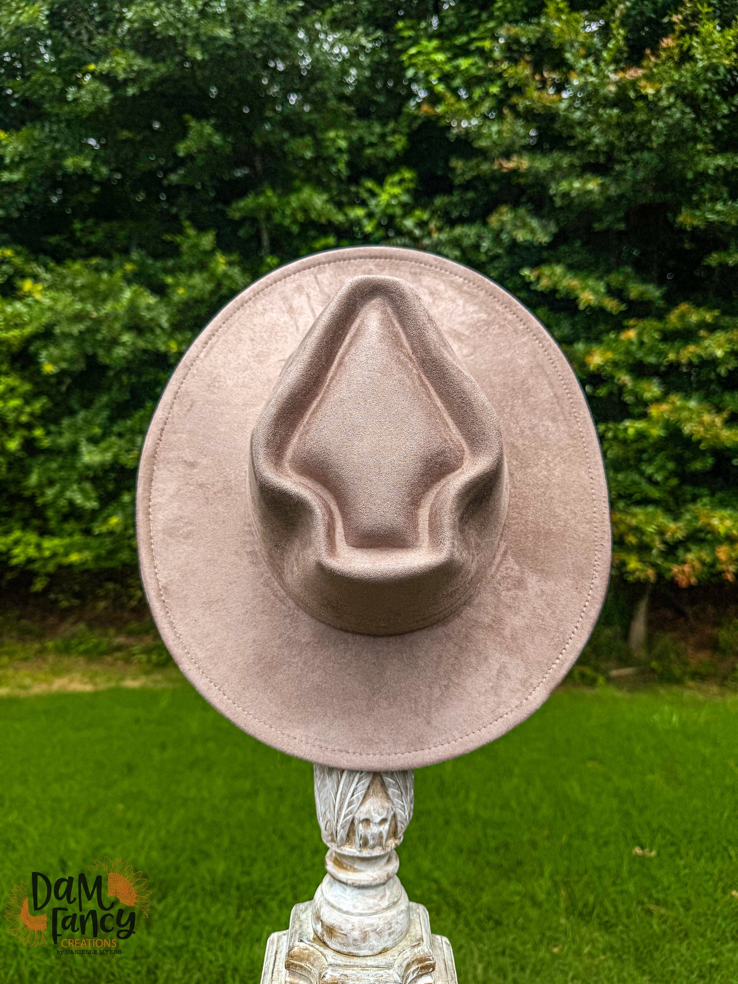 Mocha (Brown/Gray) Arrow head Wide Brim