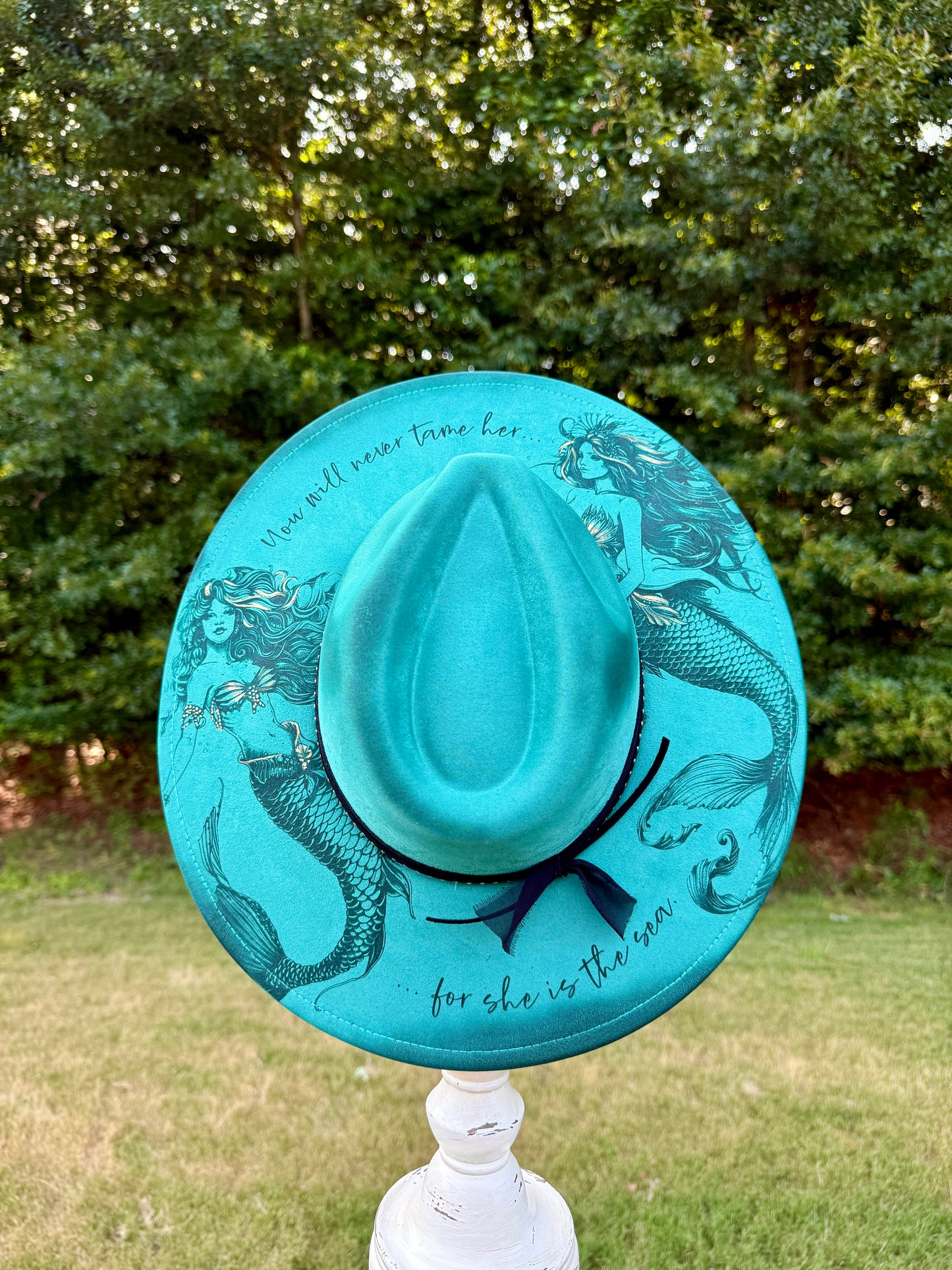 Mermaid Wide Brim- Light Teal