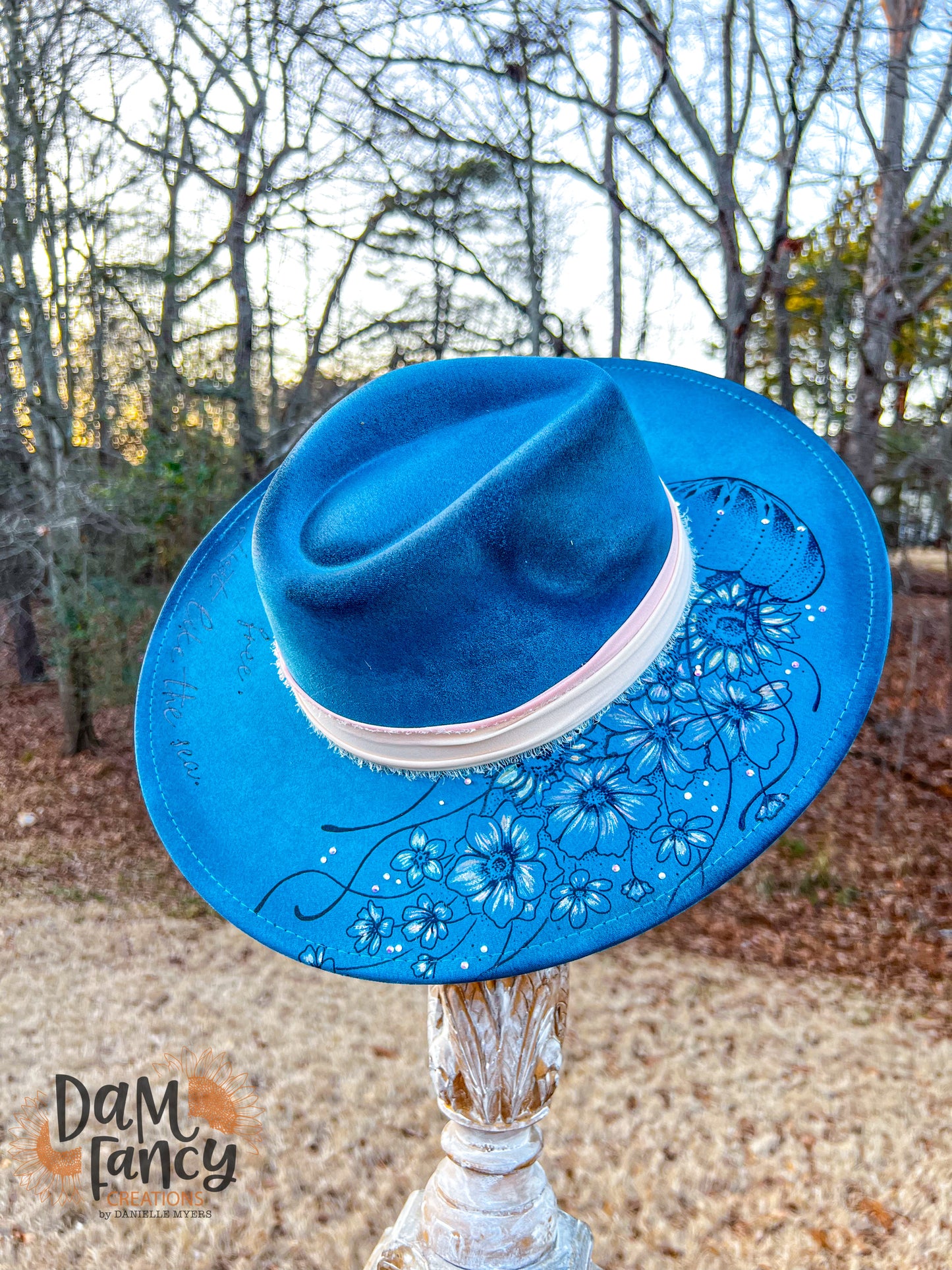 Floral Jellyfish Wide Brim