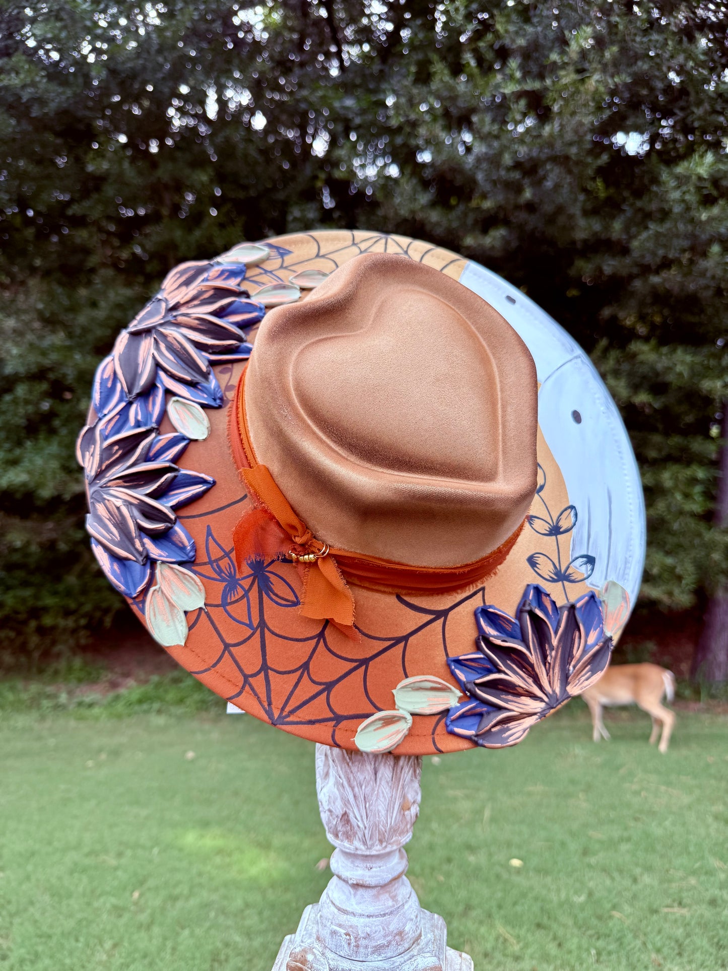 Fall Ghost with 3D flowers