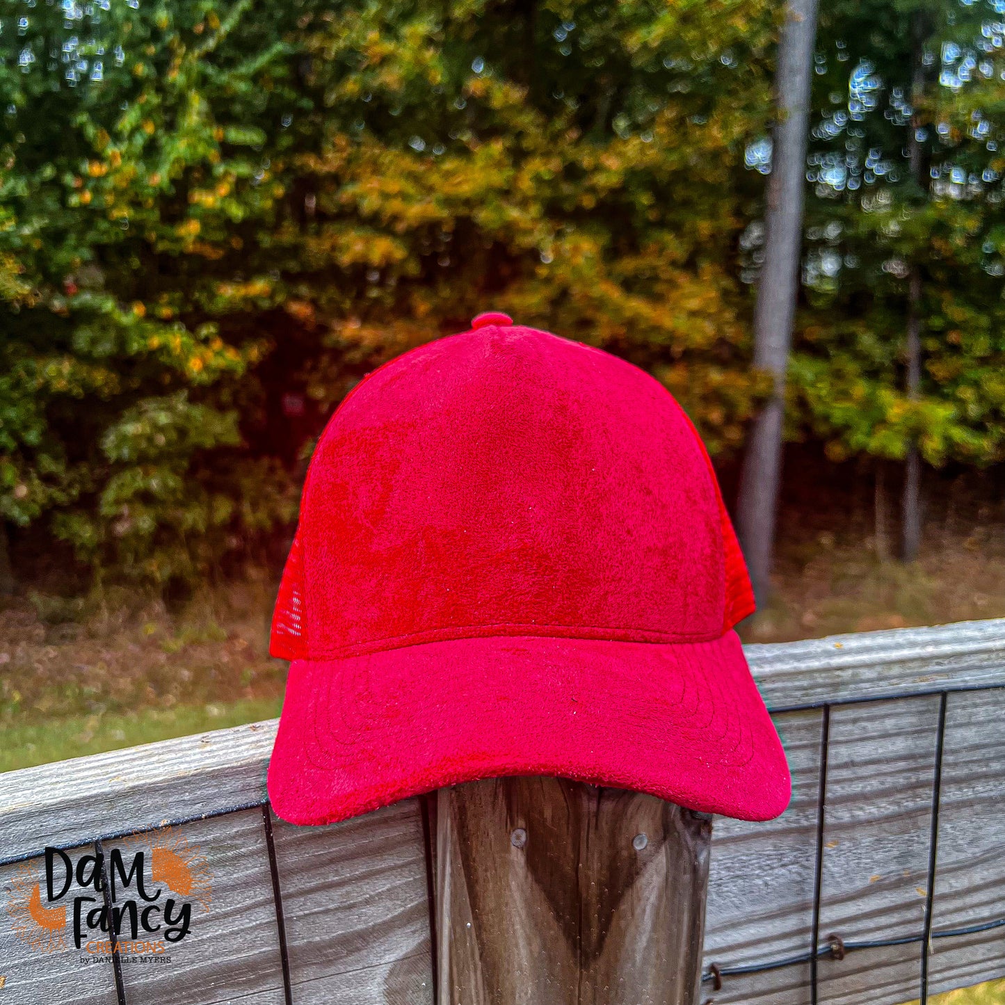 Red Mesh Back Trucker Hat