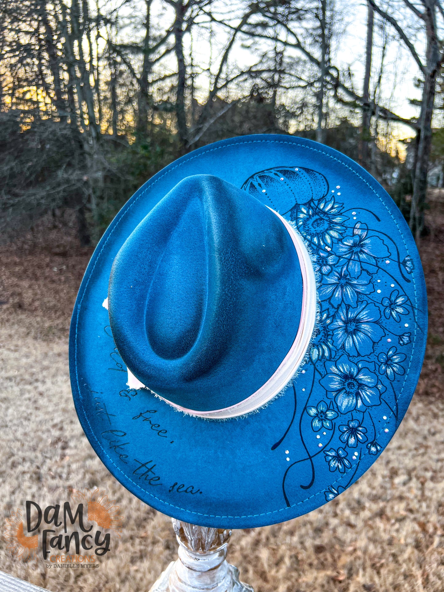 Floral Jellyfish Wide Brim