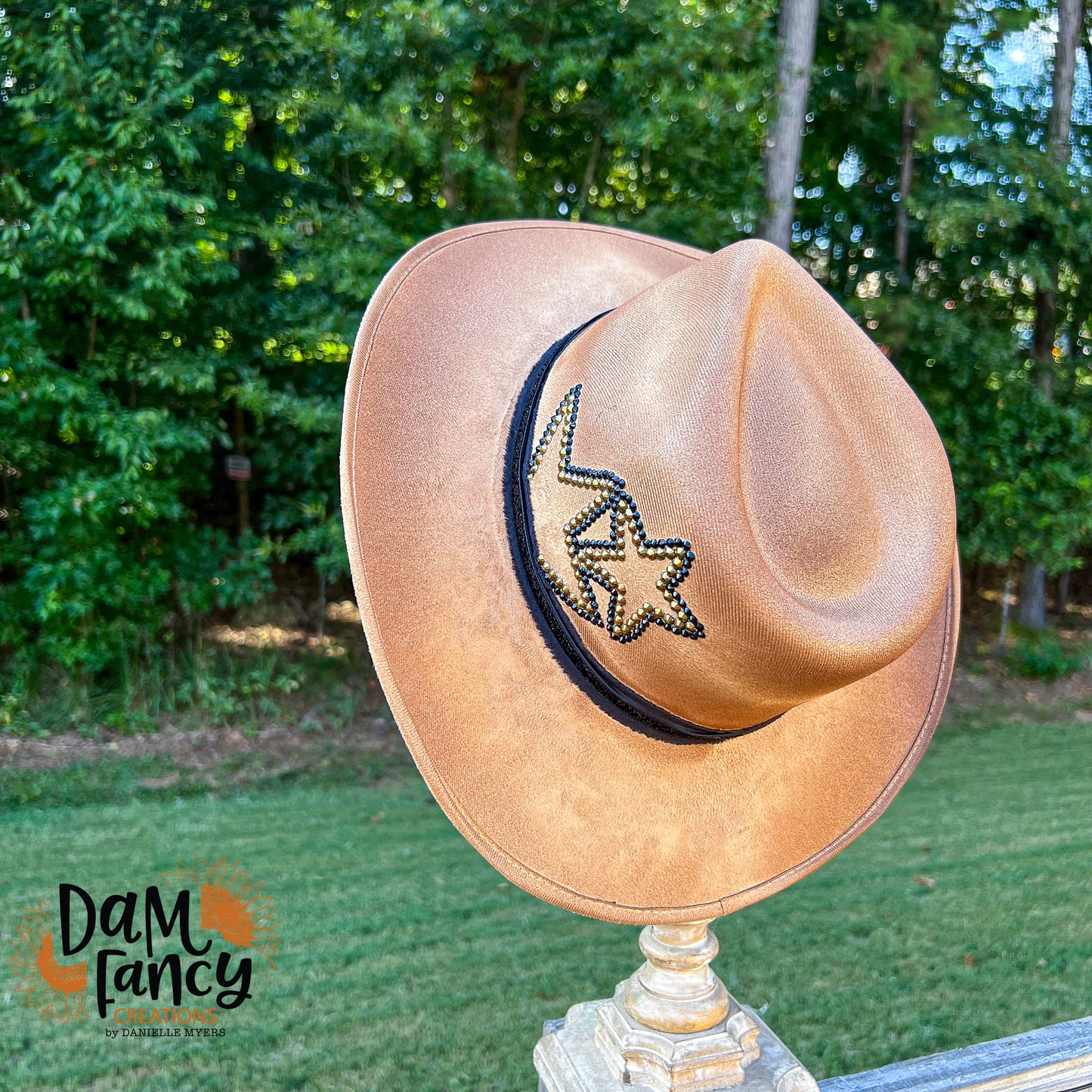 Rhinestone Stars Cowgirl Hat