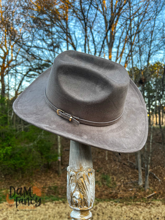 Mocha Cattleman Style Cowboy Hat
