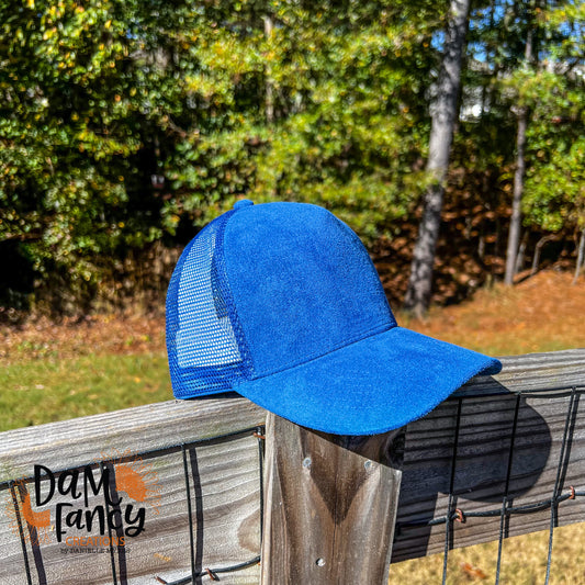 Royal Blue Mesh Back Trucker Hat