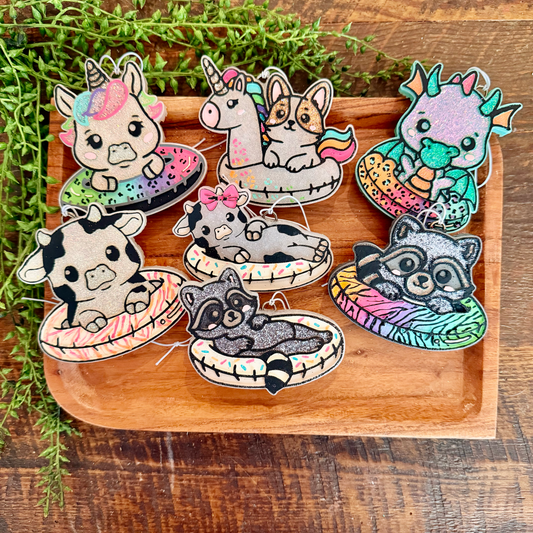 Wholesale Car Freshies- Summer float animals  (10 pk)