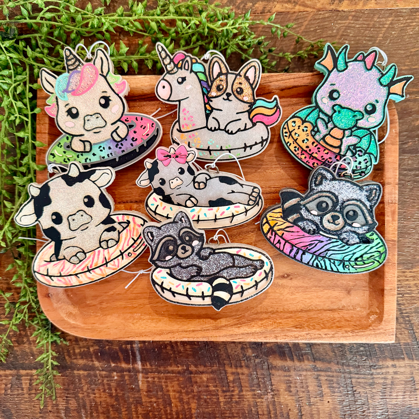 Wholesale Car Freshies- Summer float animals  (10 pk)