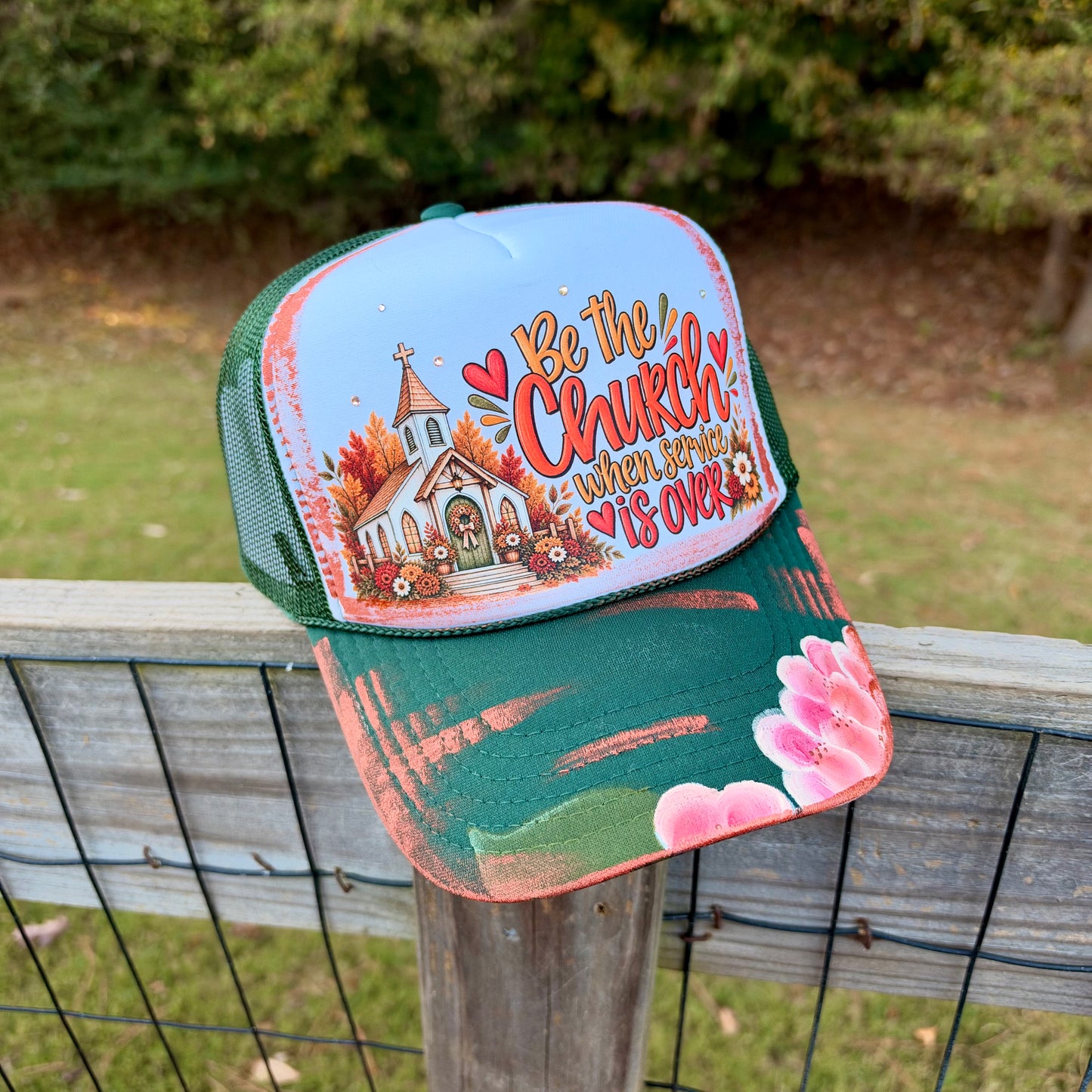 Green Be the Church Trucker Hat | Christian Trucker Hat