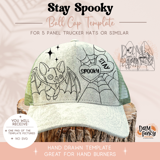 Stay Spooky Trucker Hat Template