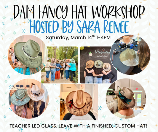 **Sara's PRIVATE** Hat Burning Workshop