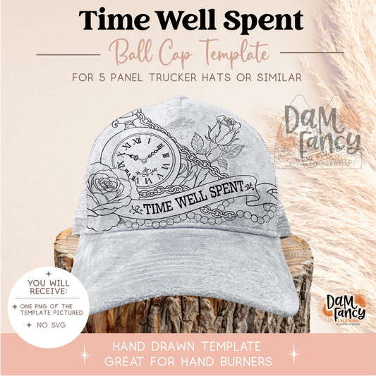 Time Well Spent Trucker Hat Template